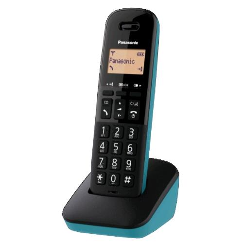 PANASONIC KX-TGB610JTC CORDLESS DECT BLOCCO CHIAMATE INDESIDERATE RESISTENTE AGLI URTI BLACK/BLU